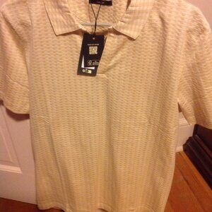 Ted Baker Men's Multicolor Open Collar Pullover Polo Shirt - Large (EU4) - NWT